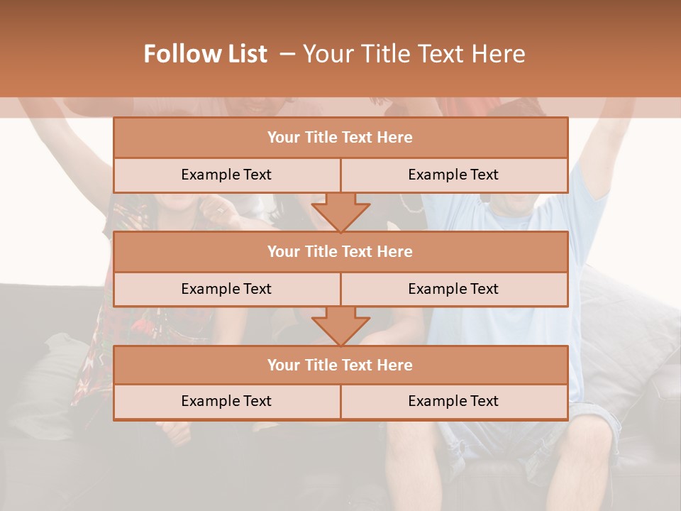 People Watching Football PowerPoint Template