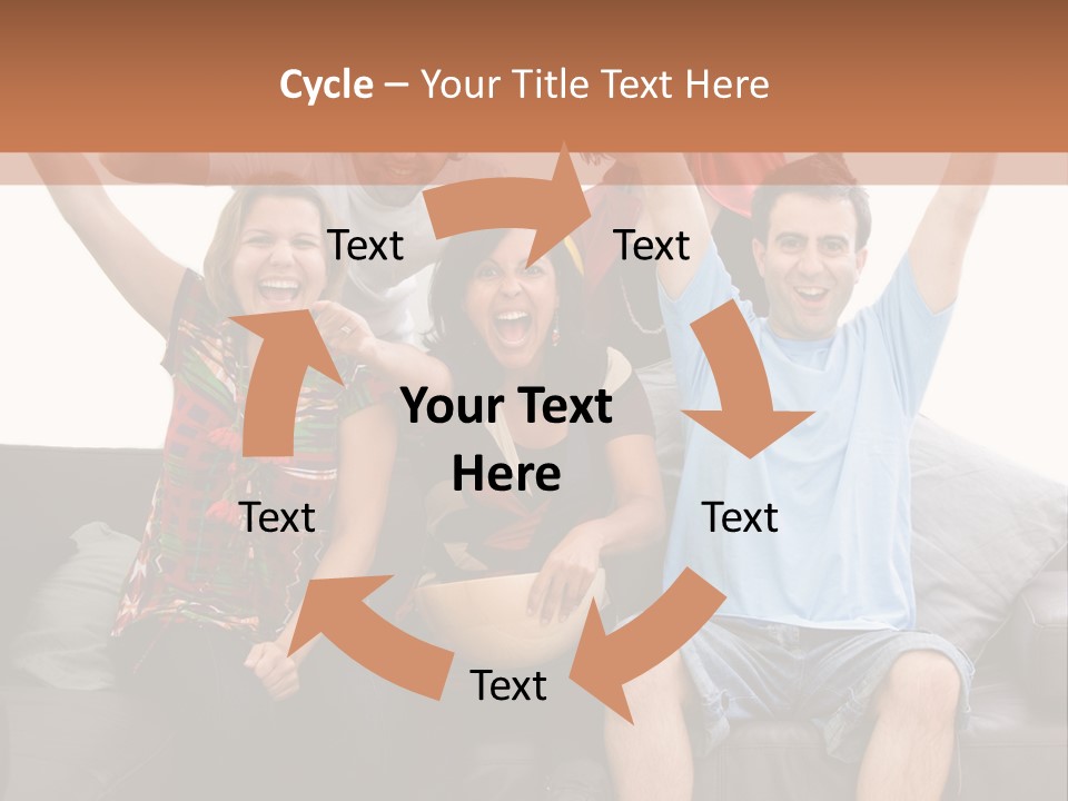 People Watching Football PowerPoint Template