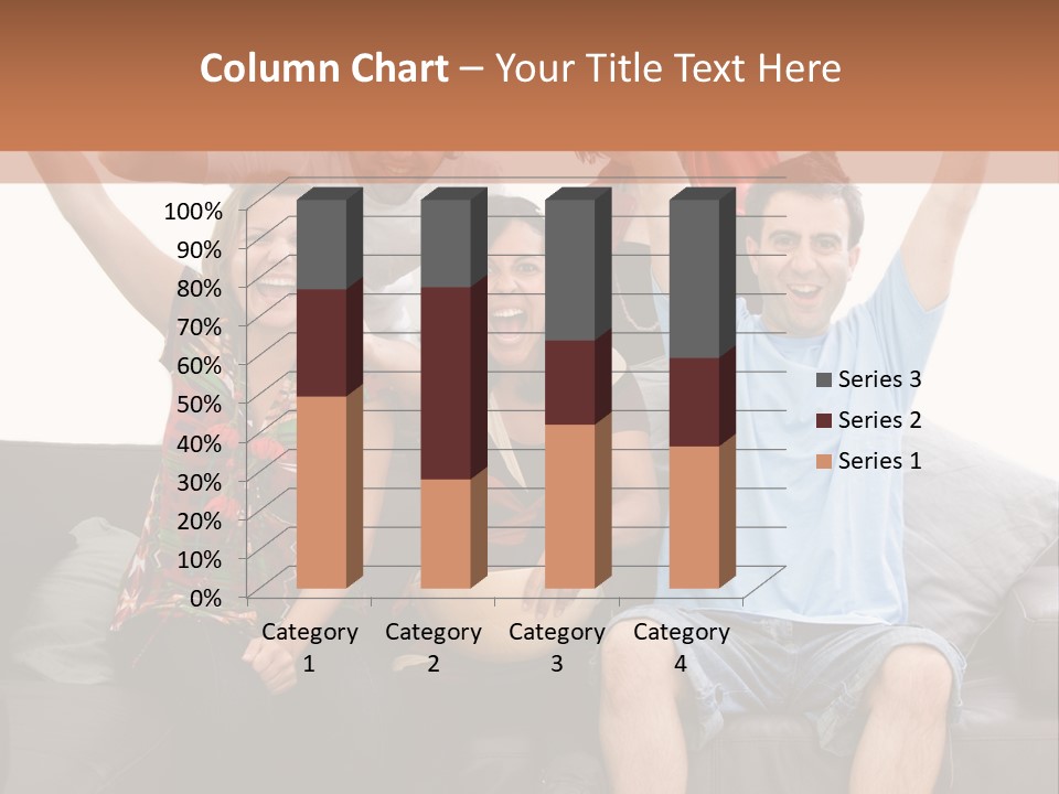 People Watching Football PowerPoint Template