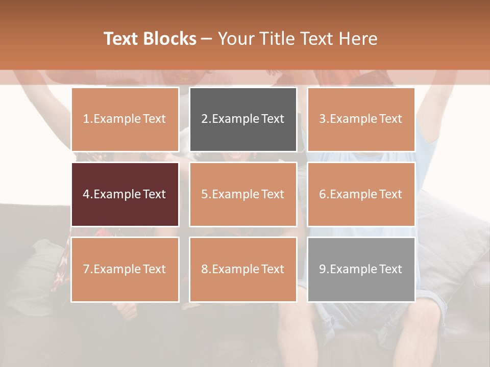 People Watching Football PowerPoint Template