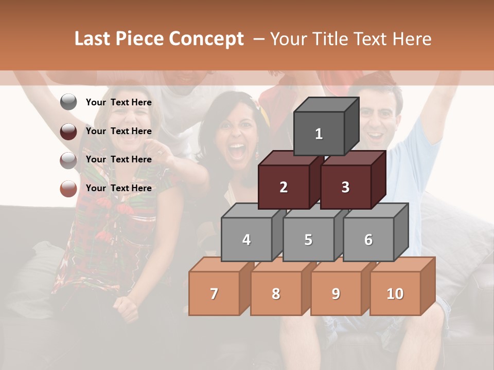 People Watching Football PowerPoint Template