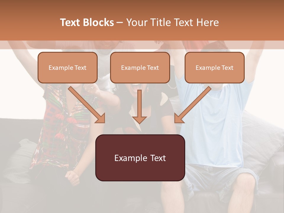 People Watching Football PowerPoint Template