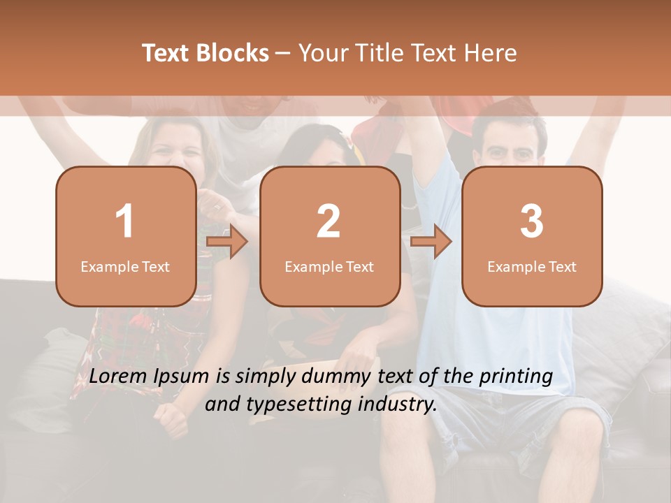 People Watching Football PowerPoint Template