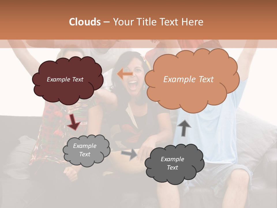 People Watching Football PowerPoint Template