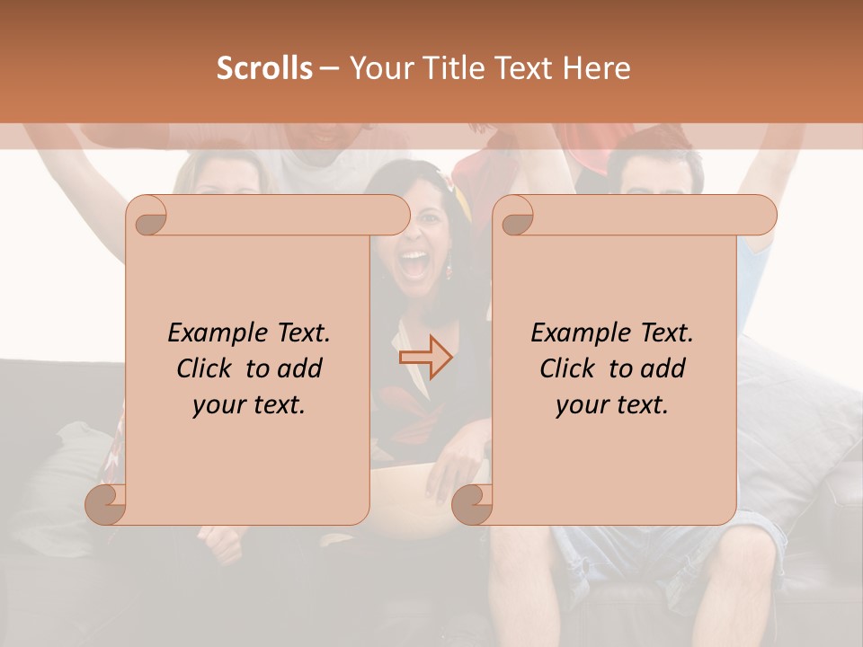 People Watching Football PowerPoint Template