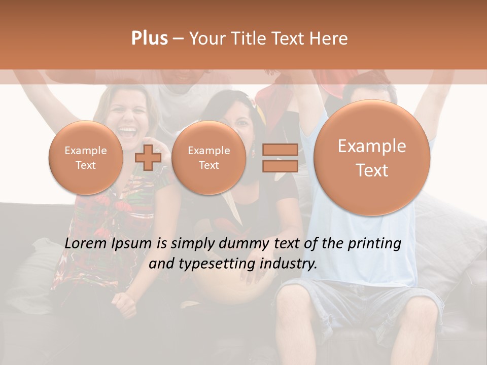 People Watching Football PowerPoint Template