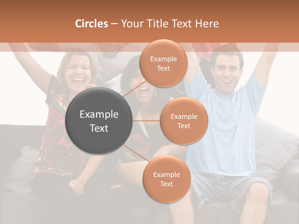 People Watching Football PowerPoint Template