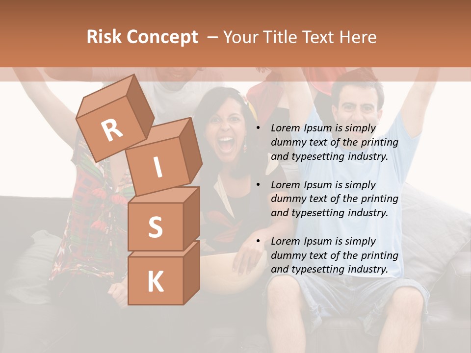 People Watching Football PowerPoint Template