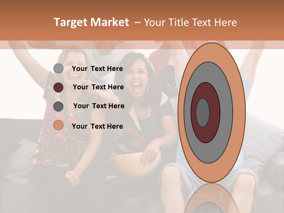 People Watching Football PowerPoint Template