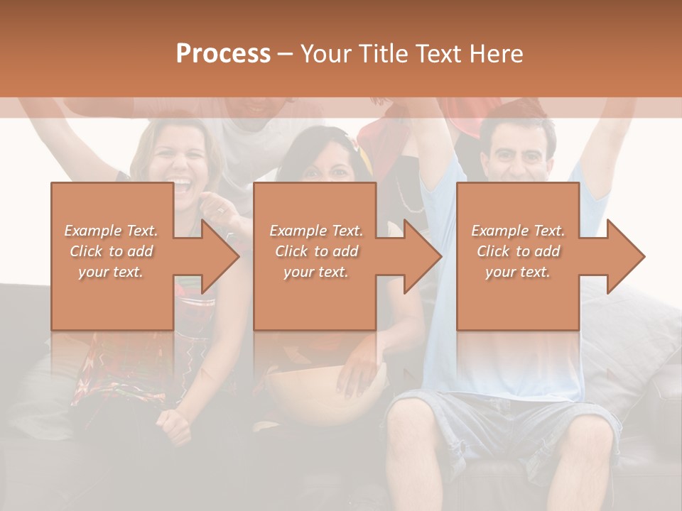 People Watching Football PowerPoint Template