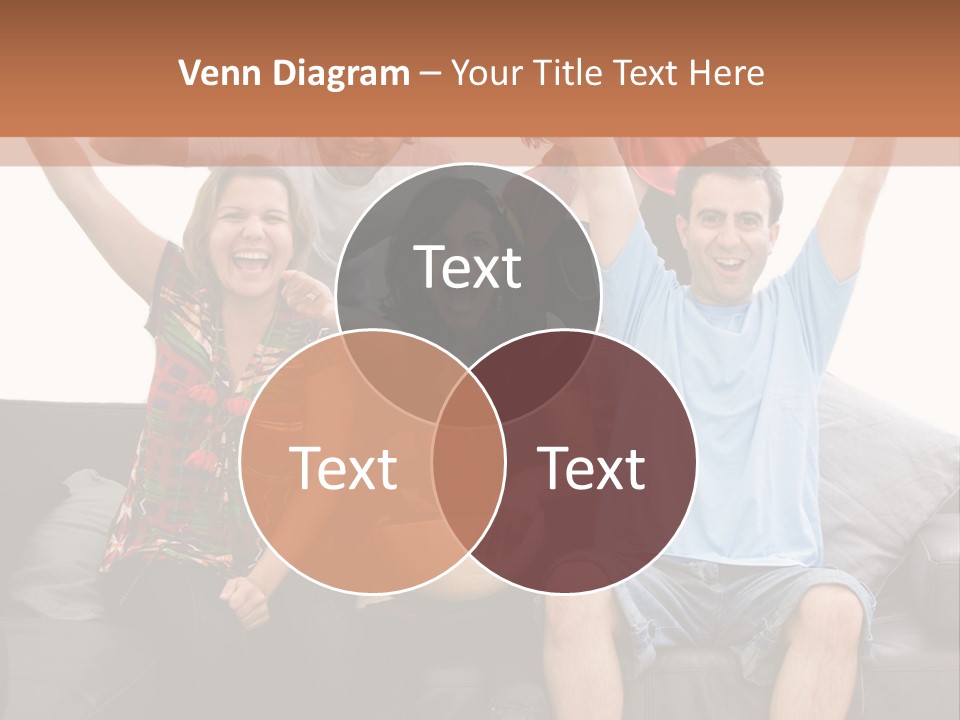 People Watching Football PowerPoint Template