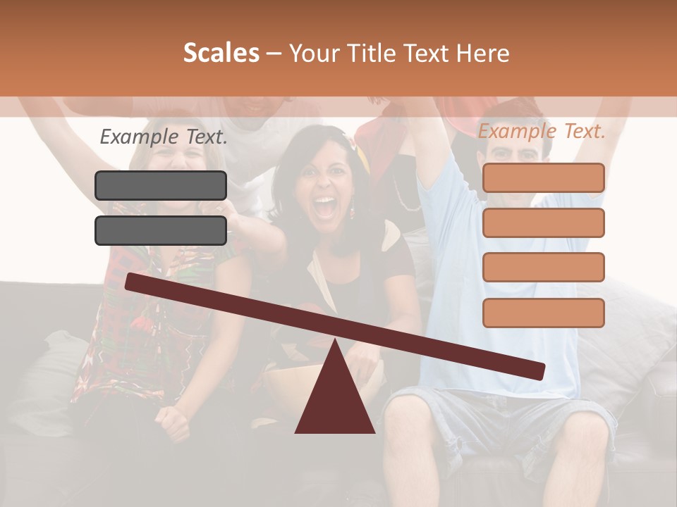 People Watching Football PowerPoint Template