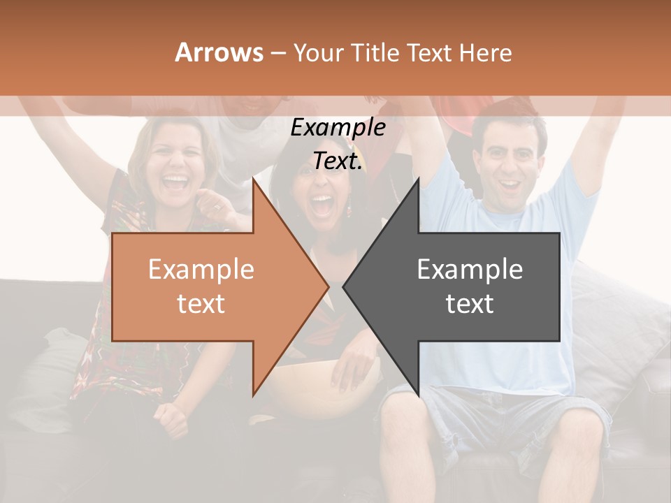 People Watching Football PowerPoint Template