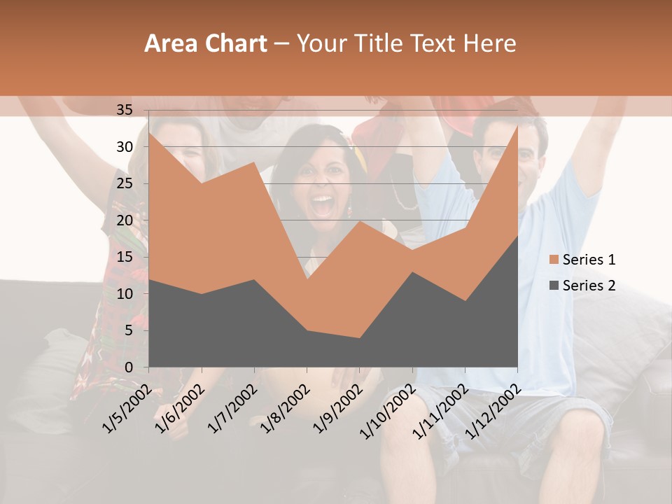 People Watching Football PowerPoint Template