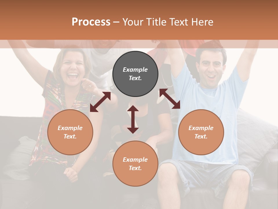 People Watching Football PowerPoint Template