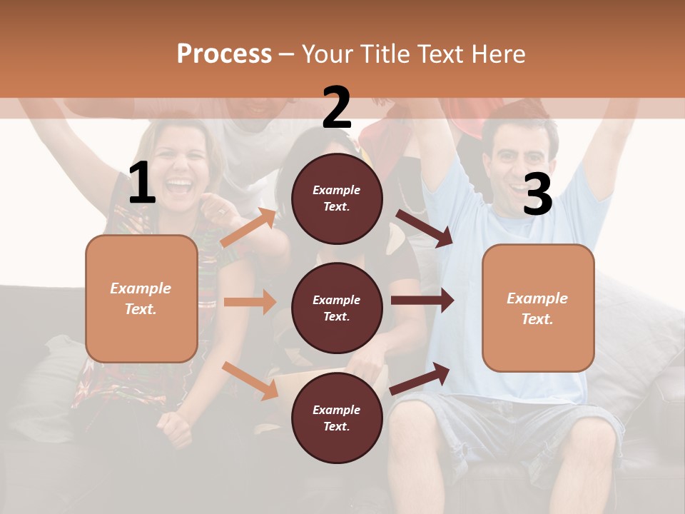 People Watching Football PowerPoint Template