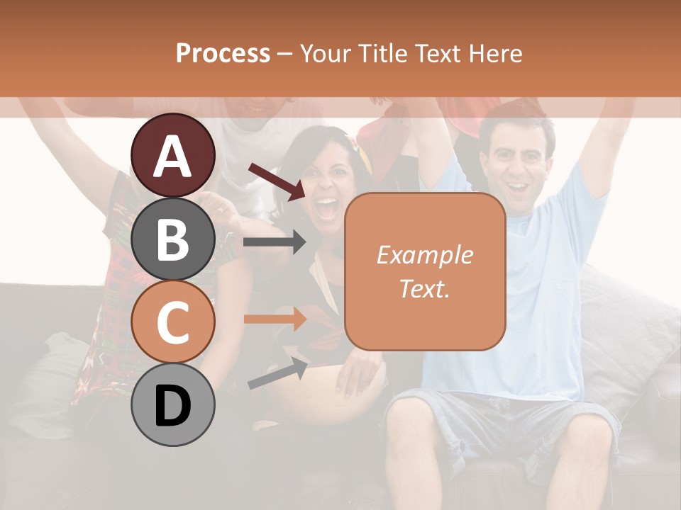 People Watching Football PowerPoint Template