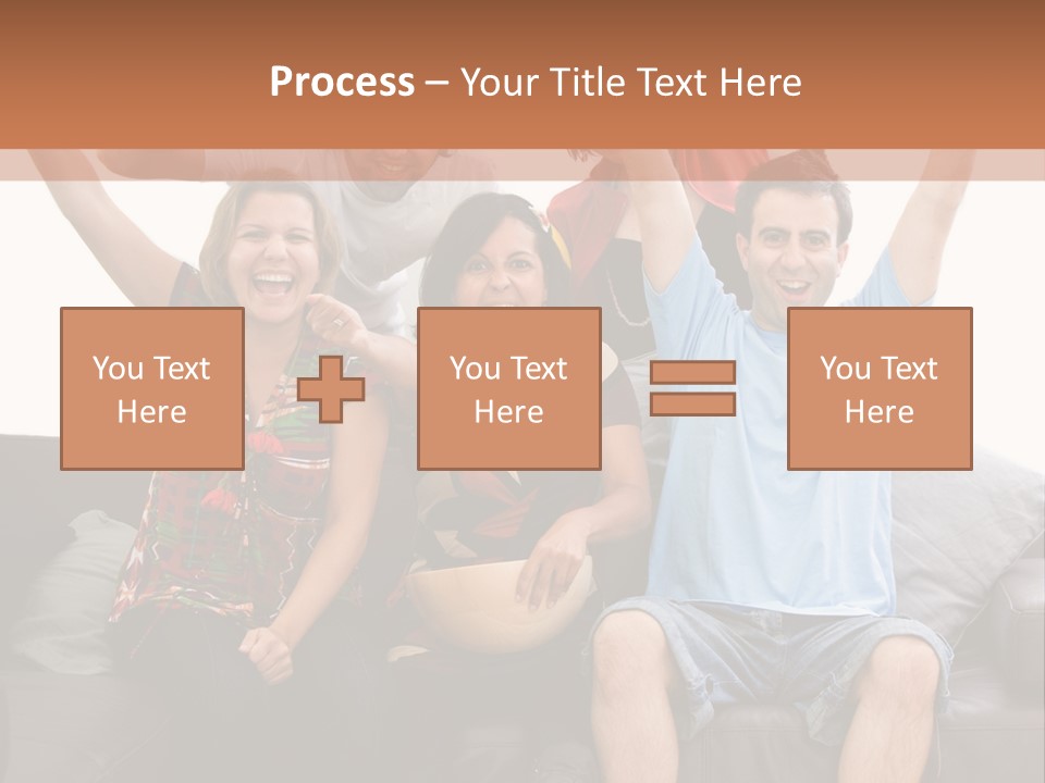 People Watching Football PowerPoint Template