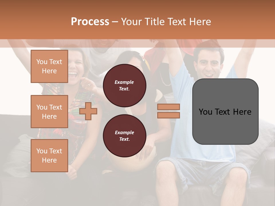People Watching Football PowerPoint Template