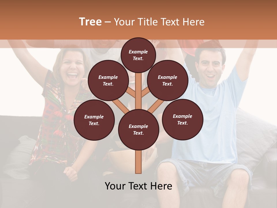 People Watching Football PowerPoint Template