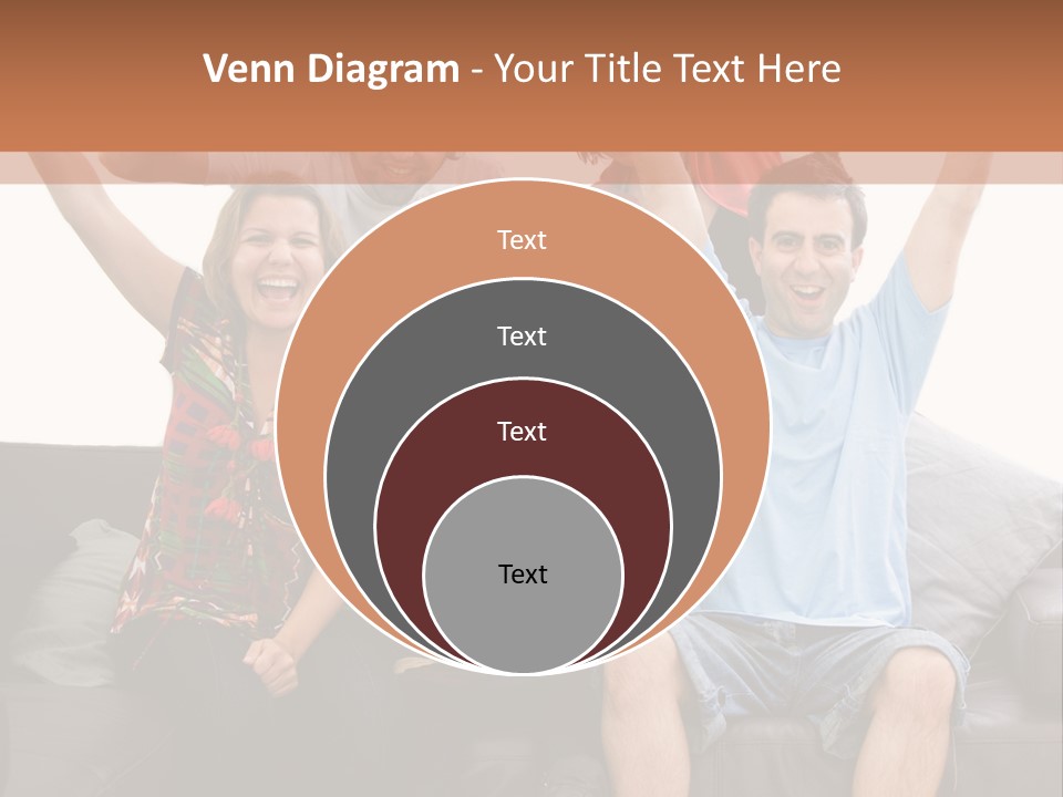 People Watching Football PowerPoint Template