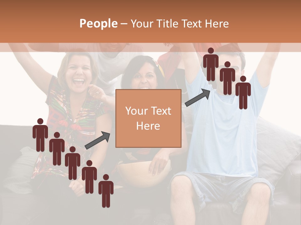 People Watching Football PowerPoint Template