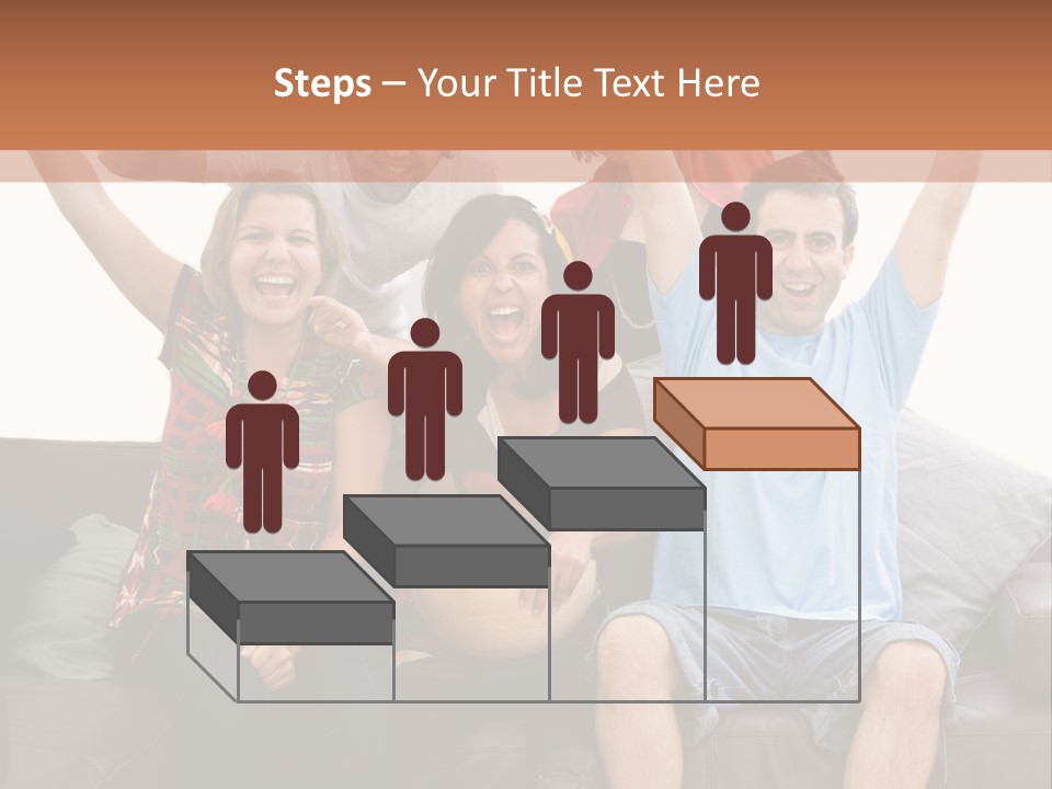 People Watching Football PowerPoint Template