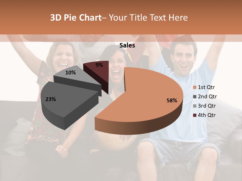 People Watching Football PowerPoint Template