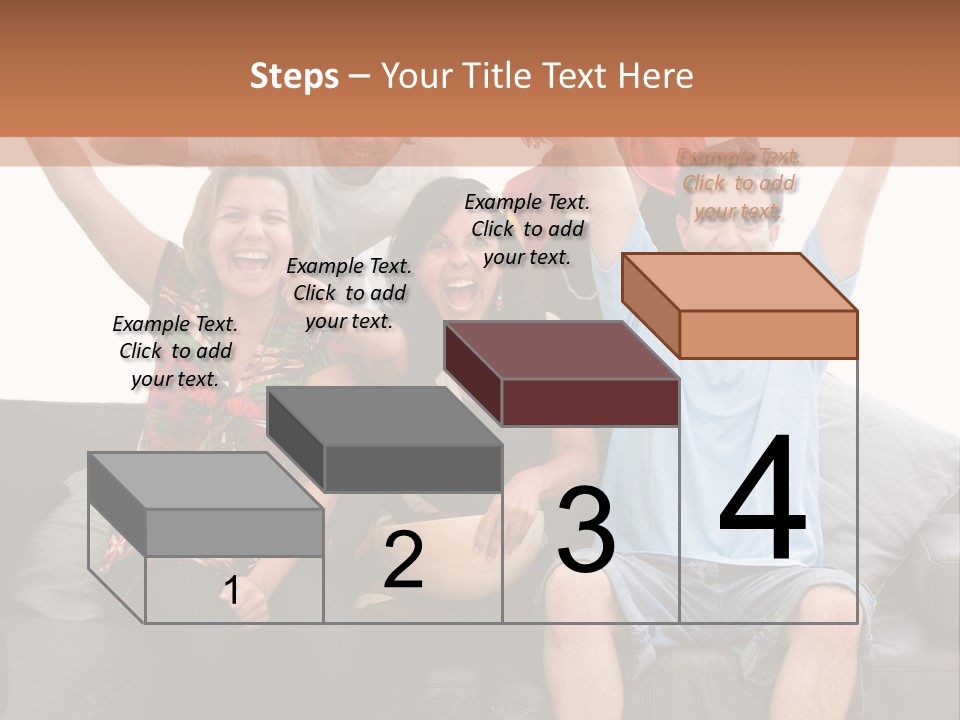 People Watching Football PowerPoint Template