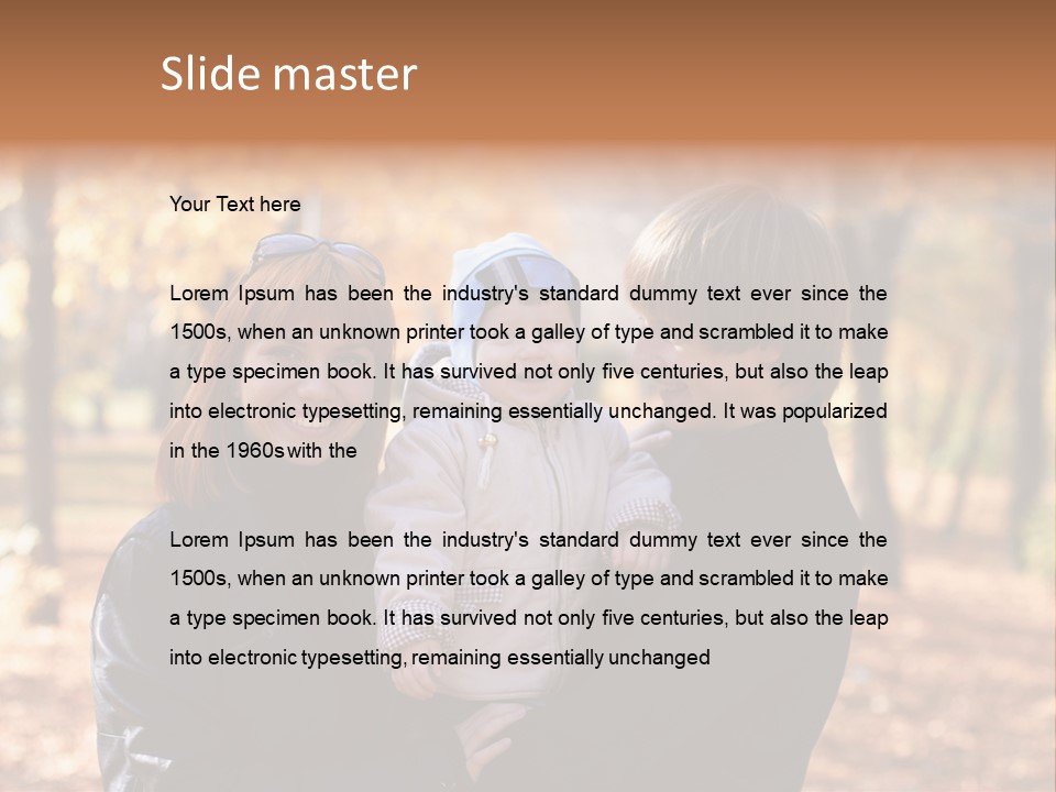 Father Lie Love PowerPoint Template