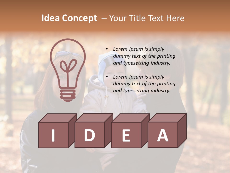 Father Lie Love PowerPoint Template