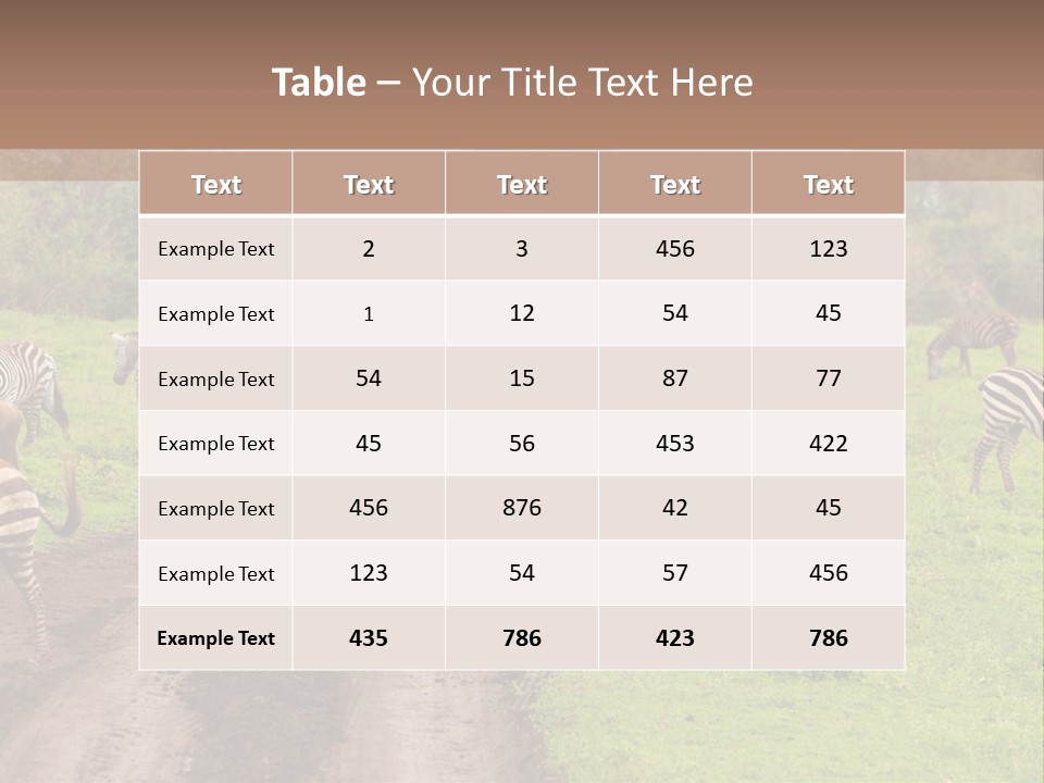 African Safari PowerPoint Template
