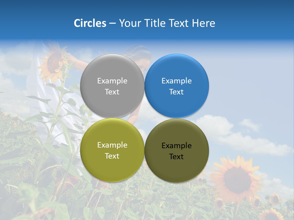 Sunflower Field PowerPoint Template