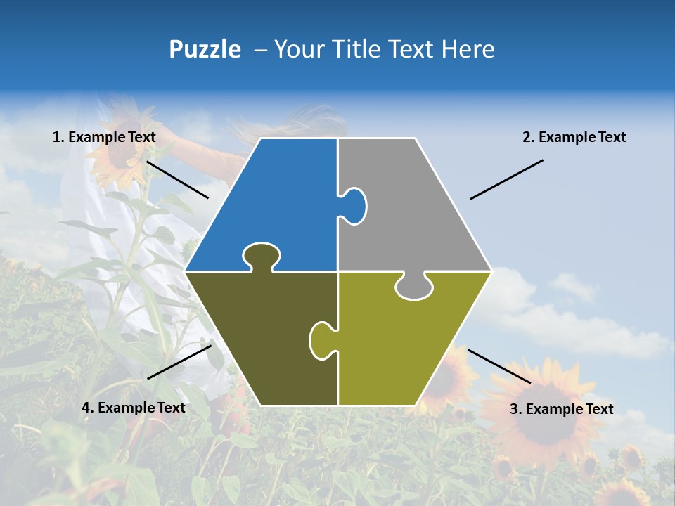 Sunflower Field PowerPoint Template