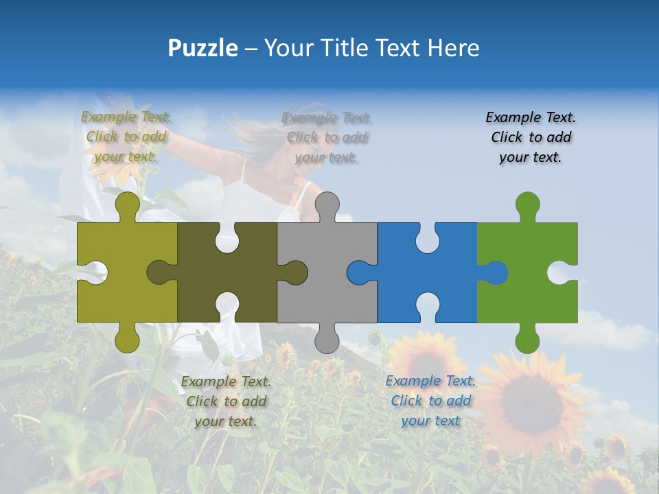 Sunflower Field PowerPoint Template