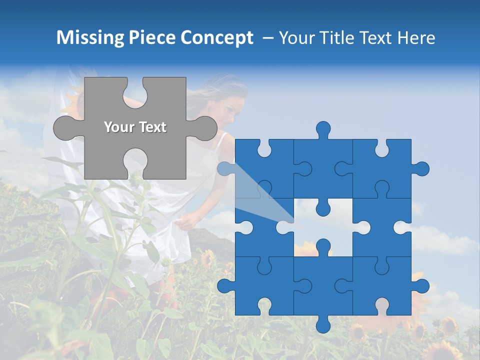 Sunflower Field PowerPoint Template