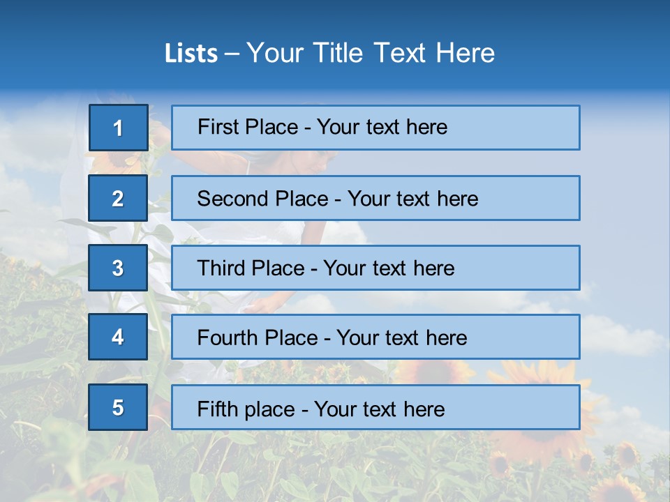 Sunflower Field PowerPoint Template