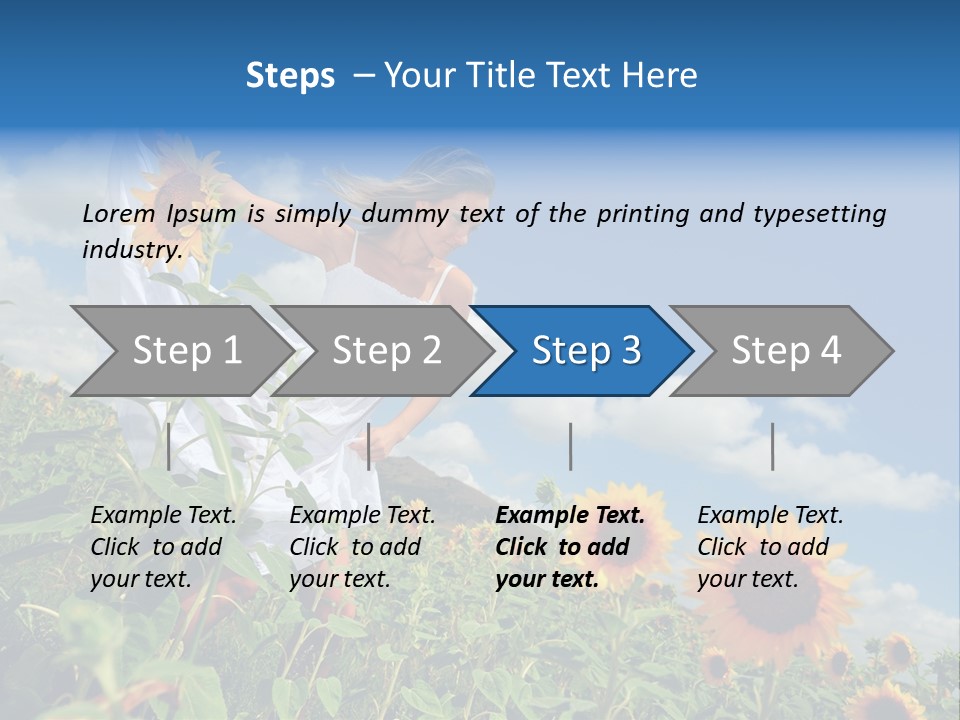 Sunflower Field PowerPoint Template
