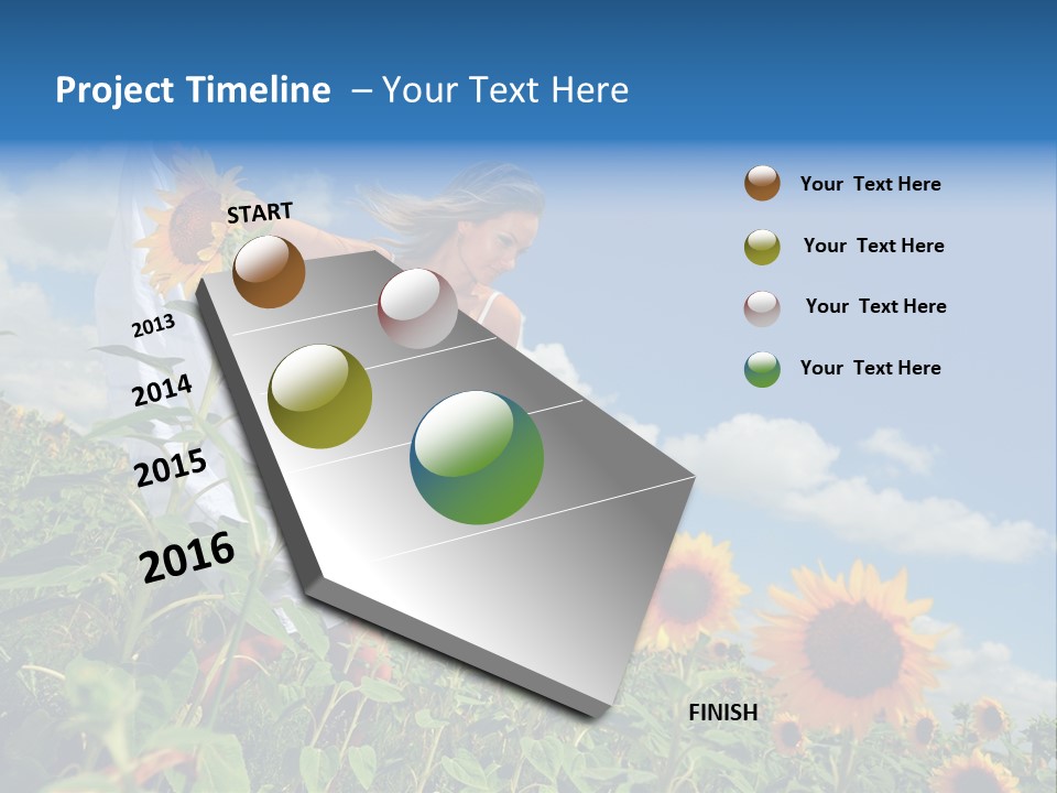 Sunflower Field PowerPoint Template