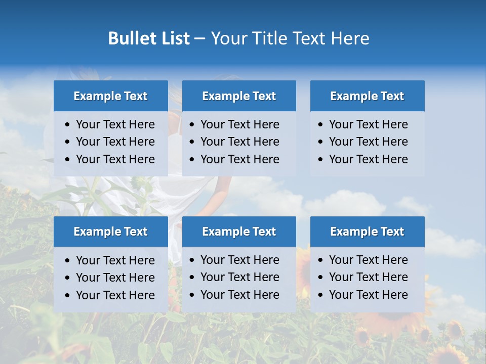 Sunflower Field PowerPoint Template