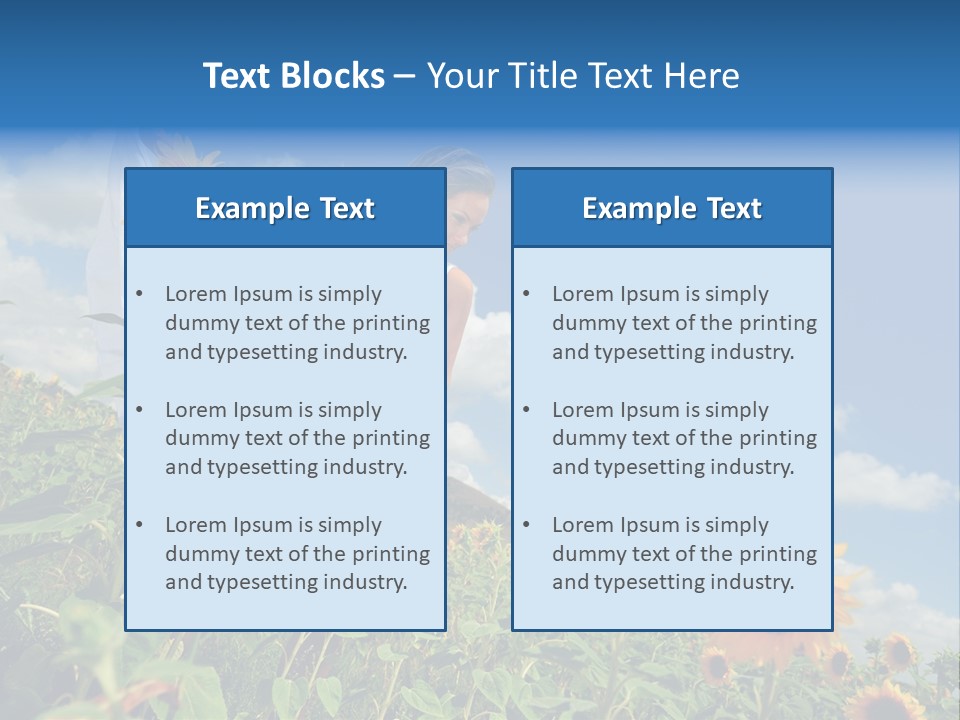 Sunflower Field PowerPoint Template