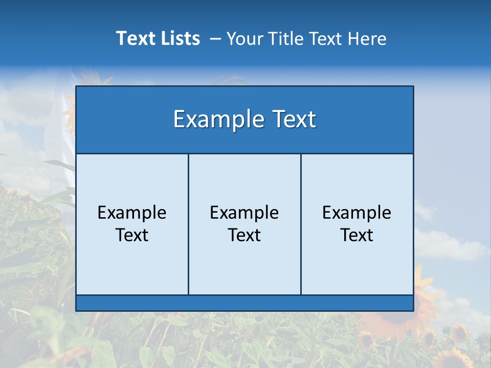Sunflower Field PowerPoint Template