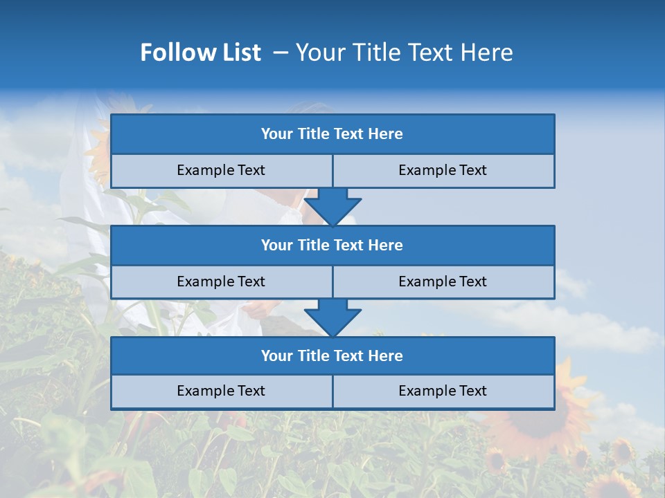 Sunflower Field PowerPoint Template