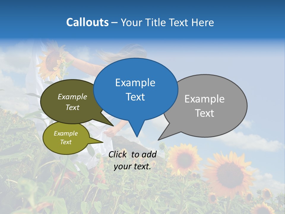 Sunflower Field PowerPoint Template