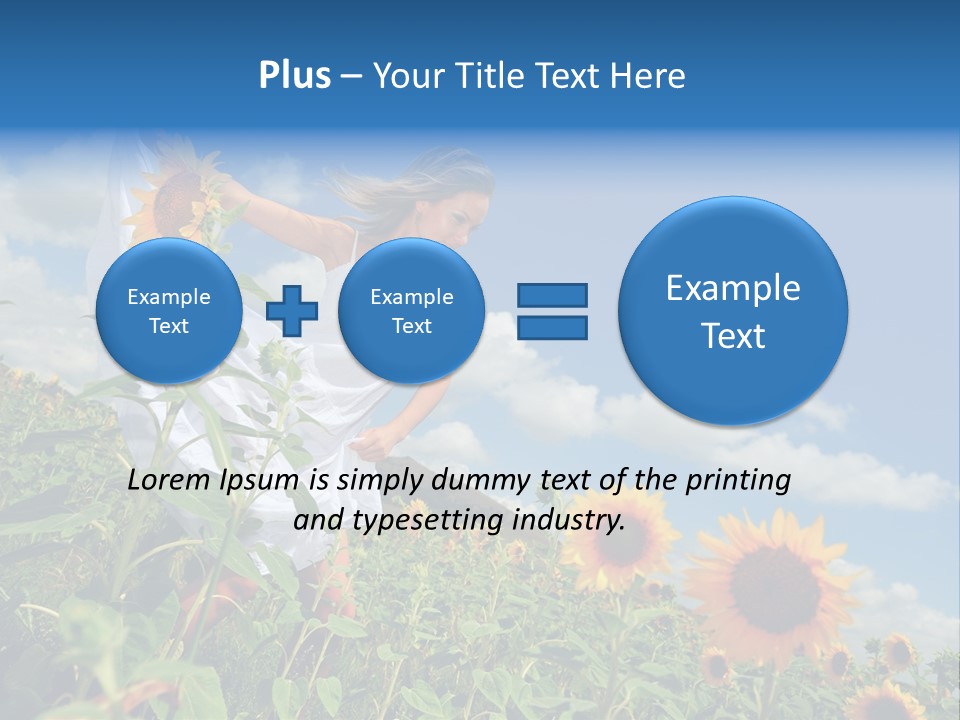 Sunflower Field PowerPoint Template