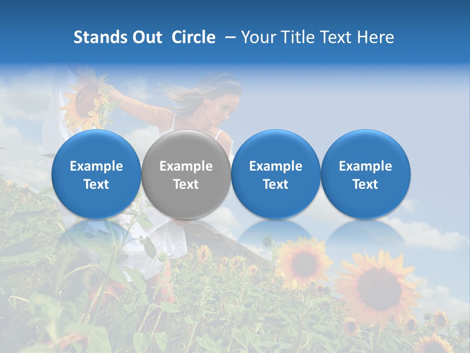 Sunflower Field PowerPoint Template
