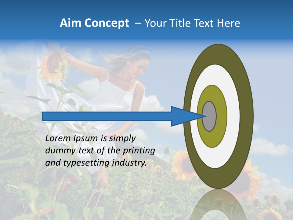 Sunflower Field PowerPoint Template