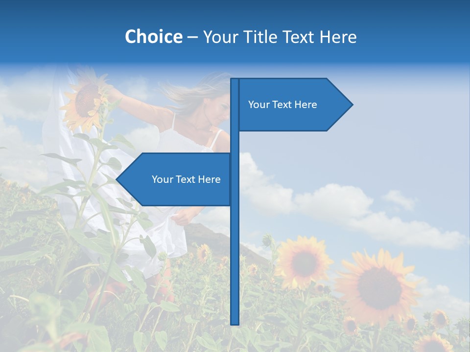 Sunflower Field PowerPoint Template