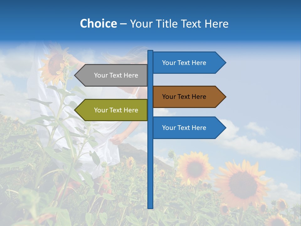 Sunflower Field PowerPoint Template