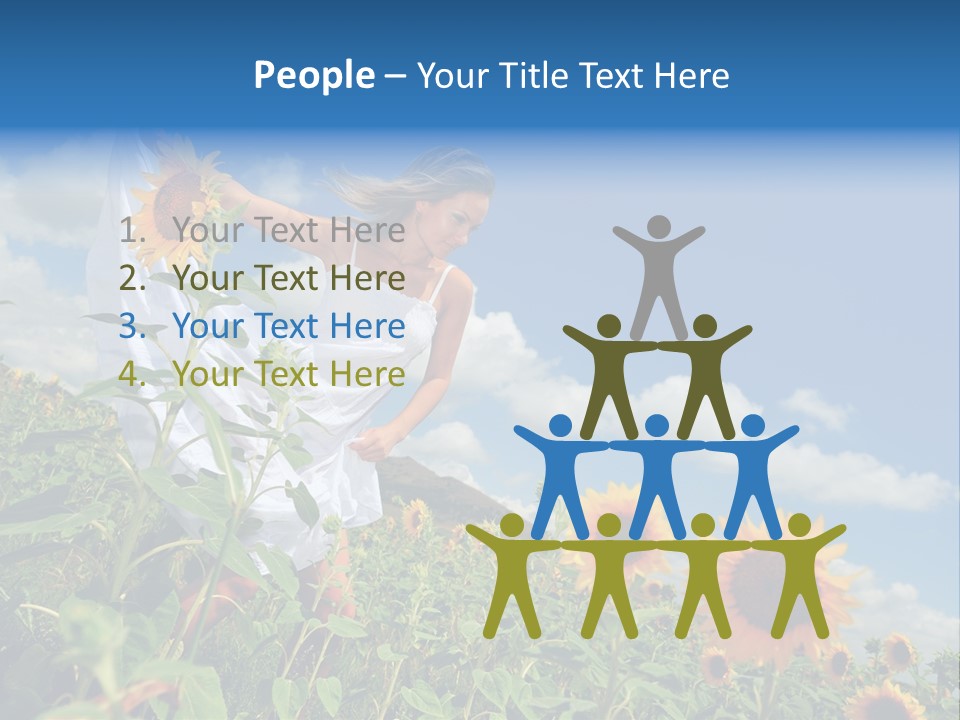 Sunflower Field PowerPoint Template